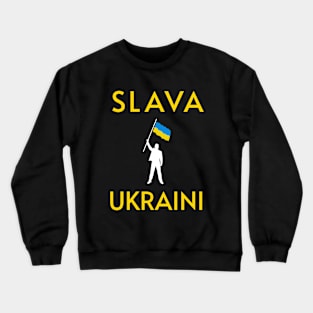 SLAVA UKRAINI GLORY TO UKRAINE СЛАВА УКРАЇНІ SUPPORT UKRAINE PROTEST PUTIN Crewneck Sweatshirt